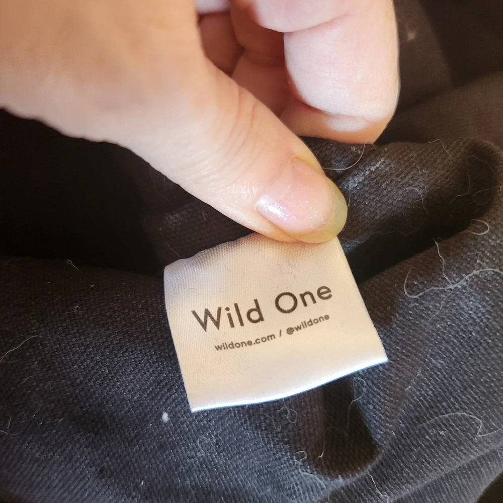 Wild One Black Pet Travel Carrier for Small Dog Pets 100%‎ cotton canvas